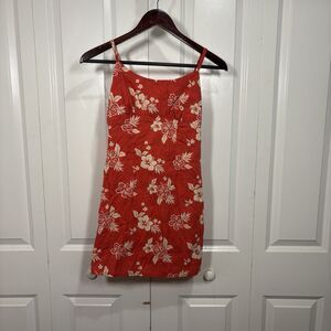 Wild Fable Mini Dress Womens S Red Floral Y2K Cottagecore Summer Vacay Sundress